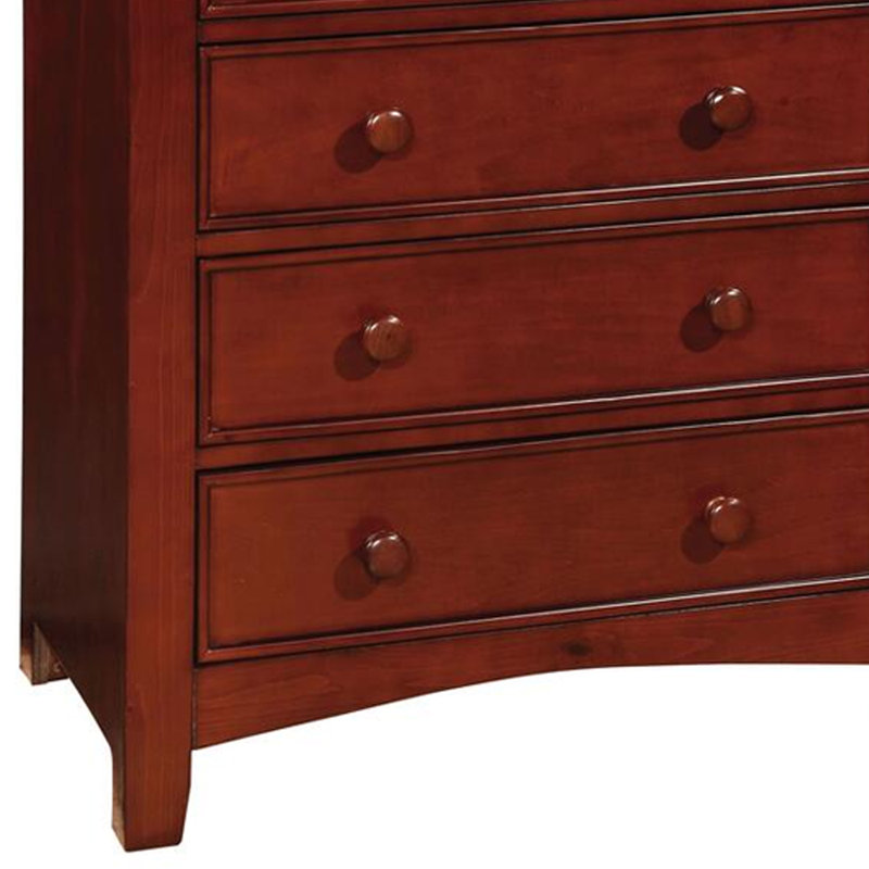 Commode 5 tiroirs Wapakoneta, Cerisier