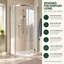  Semi-Frameless Shower Enclosure-36813448-36813449