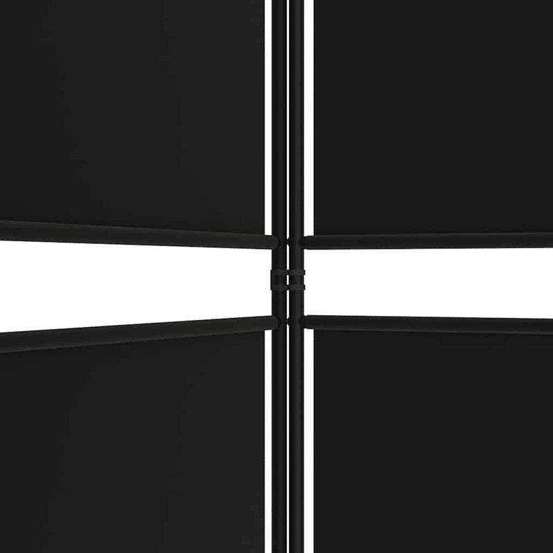 Cloison pliante Rikkea, 3, Noir, H 70,8 po x l 59 po