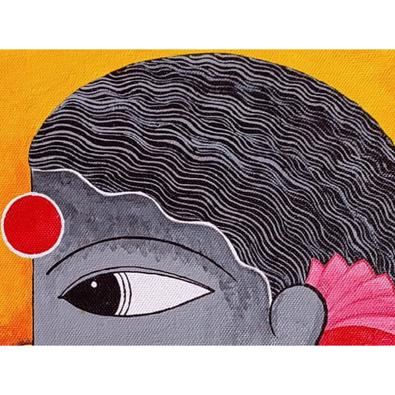 Jolie femme | Acrylique sur toile | Par Datta Jadhav