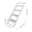Échelle d'escalier pliable à ciseaux en alliage d'aluminium 2/3/4 marches pour camping-car / camping-car