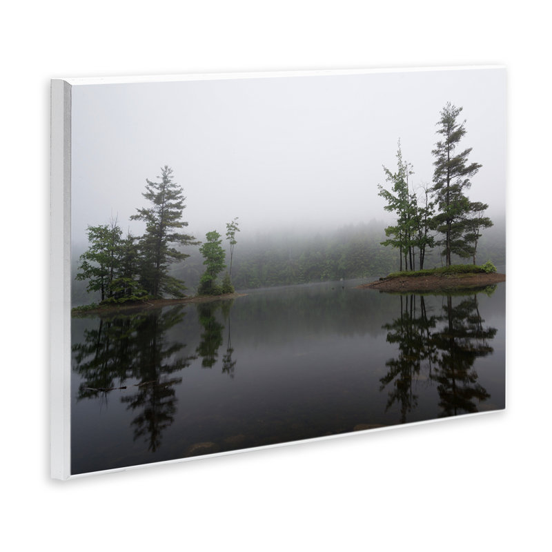 Adirondack Lake Reflections, plaque murale par James Rodewald, H 10 po x l 15 po