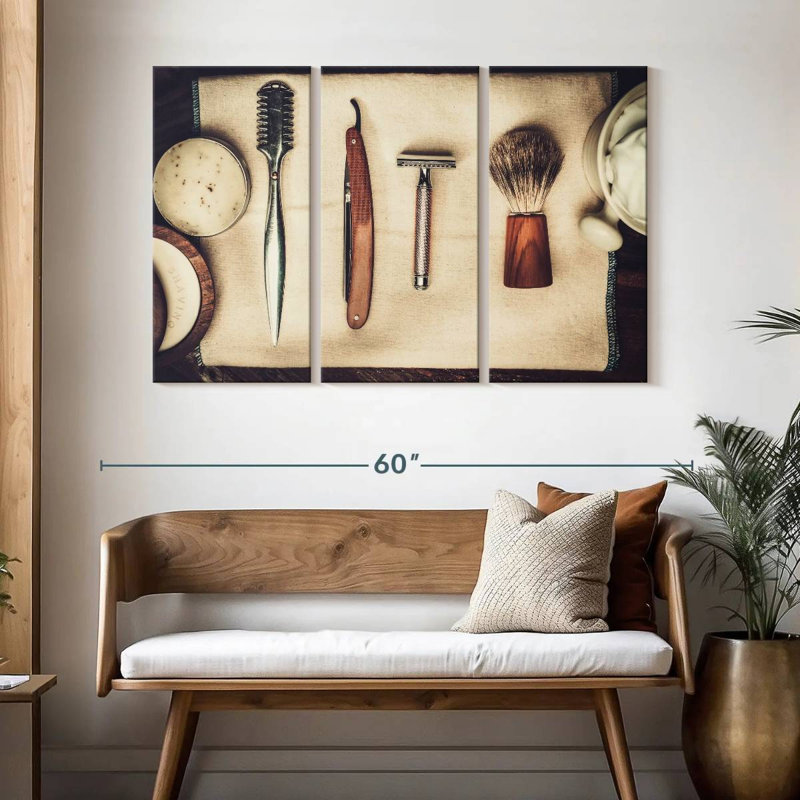Shuttleworth Hair Shaving Basics, 32" H x 50" W