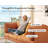 Faux Leather 73" Mid-Century Modern Couch with Extra Deep Seat Comfort Armrest
