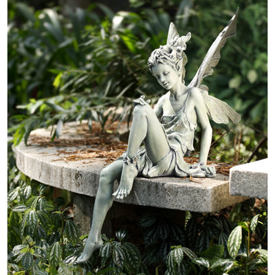 Fairy Statuary Fantasy & Sci-Fi Weather Resistant UV Resistant Plastic Garden Statue