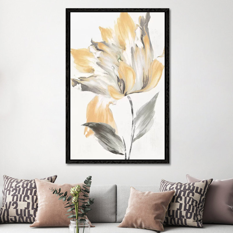 Igniting Love II by Eva Watts - Painting on Canvas, 152.4cm H x 101.6cm W x 3.81cm D, Black Framed
