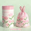 Petits sacs à ordures floraux parfumés à cordon 100 gallons 4 sacs anti-fuites pour salle de bain, bureau, chambre à coucher, cuisine et voiture