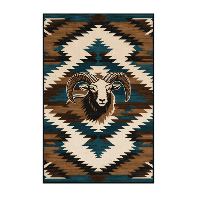  Tapis lavable Bighorn Sheep Southwestern