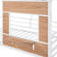 Lit mezzanine simple en métal avec toit-1851276843