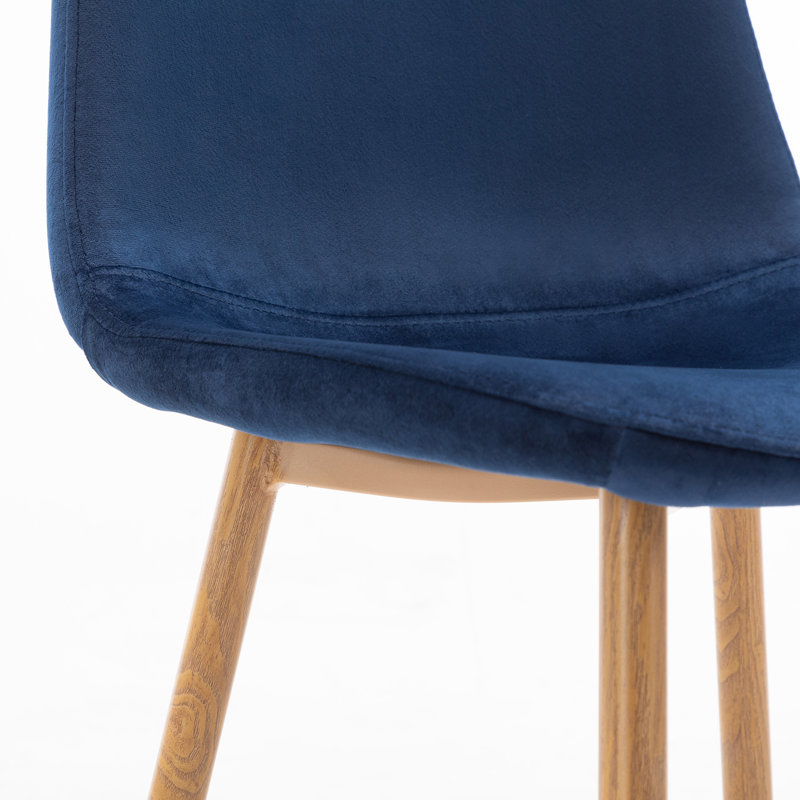 Chaise d'appoint Avion, Bleu velours