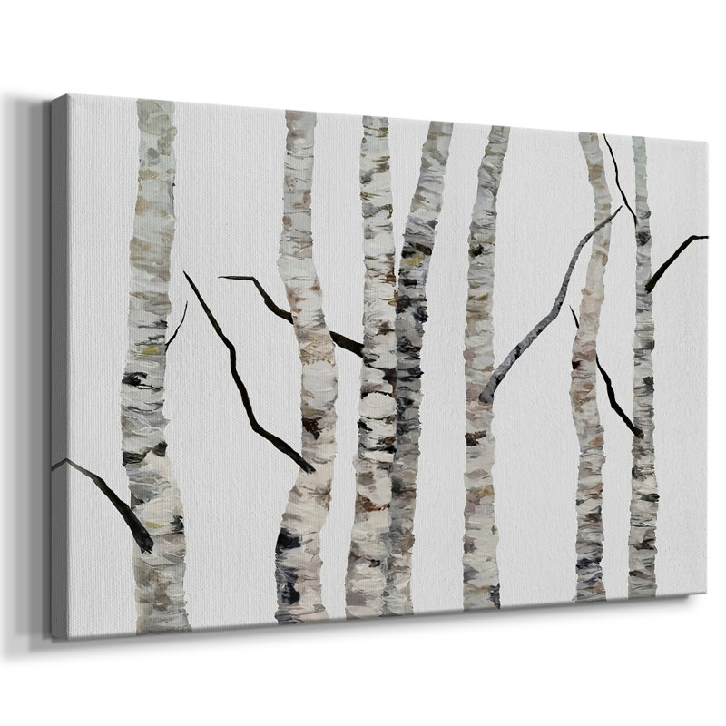 Bouleaux II - Cavas enveloppés de galerie, 12 x 18