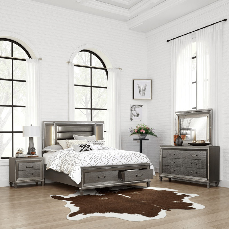 Ensemble de chambre à coucher 4 pièces