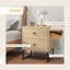 Raul 48cm W Steel Bedside Table