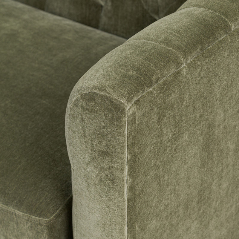 THURSTON SOFA-96"-DAKOTA WARM TAUPE, Amici Moss Velvet