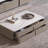 Italian saddle leather floor-standing coffee table-2010383722