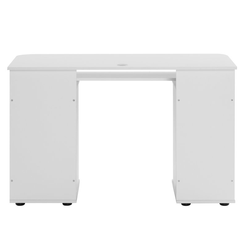 White Computer Desk With Drawers