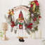 Couronne de Noël 18 po avec bonhomme de neige et cloche pour mur de porte d'entrée