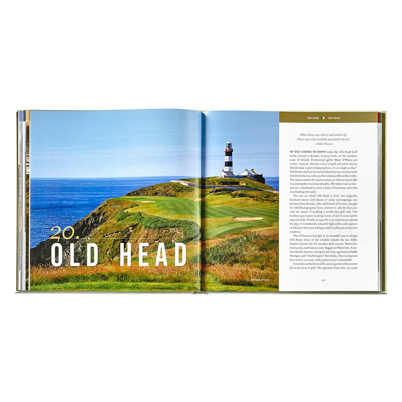 Golfing the British Isles Leather Bound Special Edition Coffee Table Book