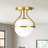 1-Light Glass Semi Flush Mount-849292842