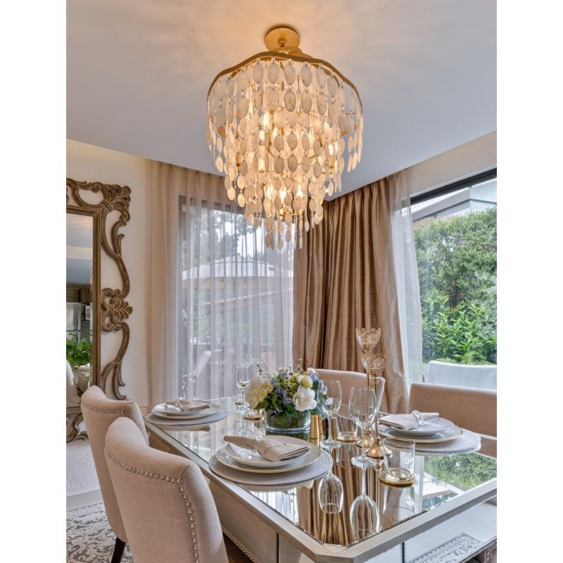 Dolce 12 - Light Unique Tiered Chandelier with Crystal Accents, 39" H x 25" W x 25" D