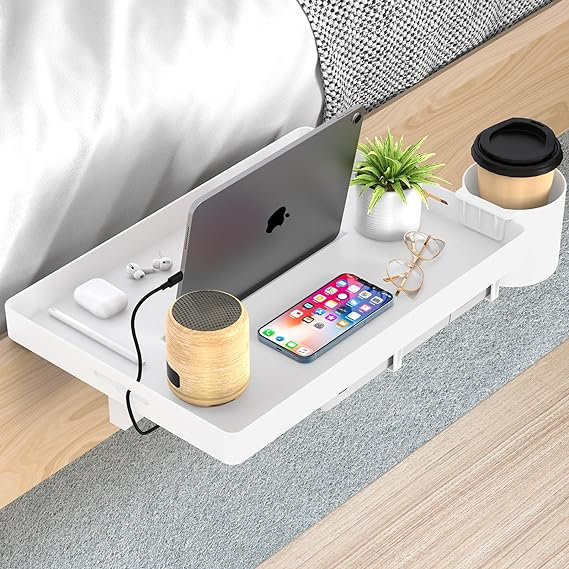 Plateau pour ordinateur portable Nicollette, Blanc