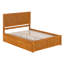 Lit plateforme en bois massif Jeinny avec pied de lit et tiroirs de rangement assortis-1435233019-1460463359