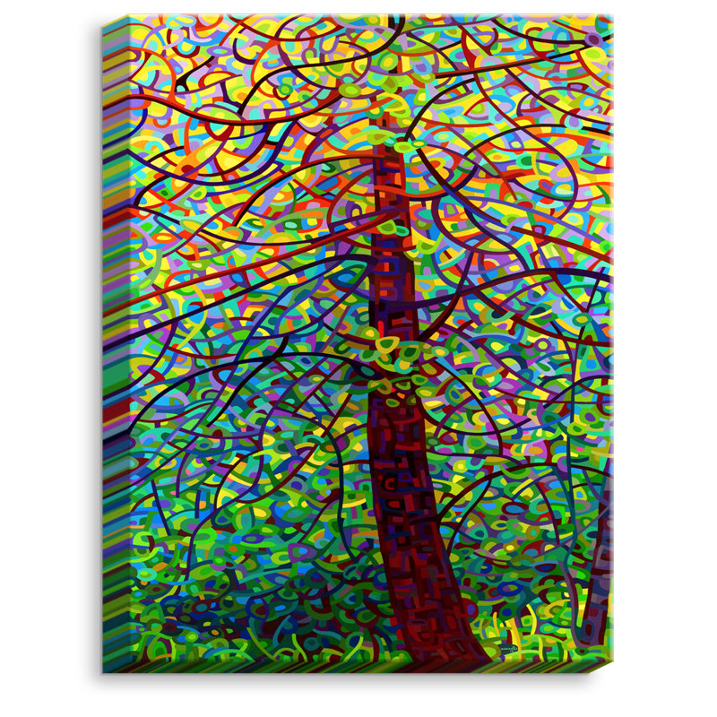 « kaléidoscope » par mandy budan, impression sur toile tendue, H 20 po x l 16 po x P 1,5 po