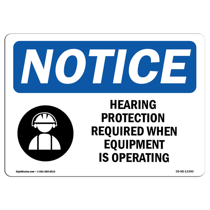 Hearing Protection Required Sign