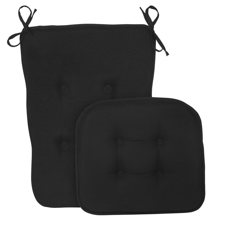 Ensemble de coussins pour fauteuil à bascule/chaise berçante, Noir