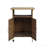 Outdoor Wicker Patio Bar Cart, Wine Serving Cart With Wheels, Rolling Rattan Beverage Bar Counter Table With Glass Top For Porch Backyard Garden Poolside Party