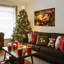 Père Noël atelier, art mural sur toile-121121789