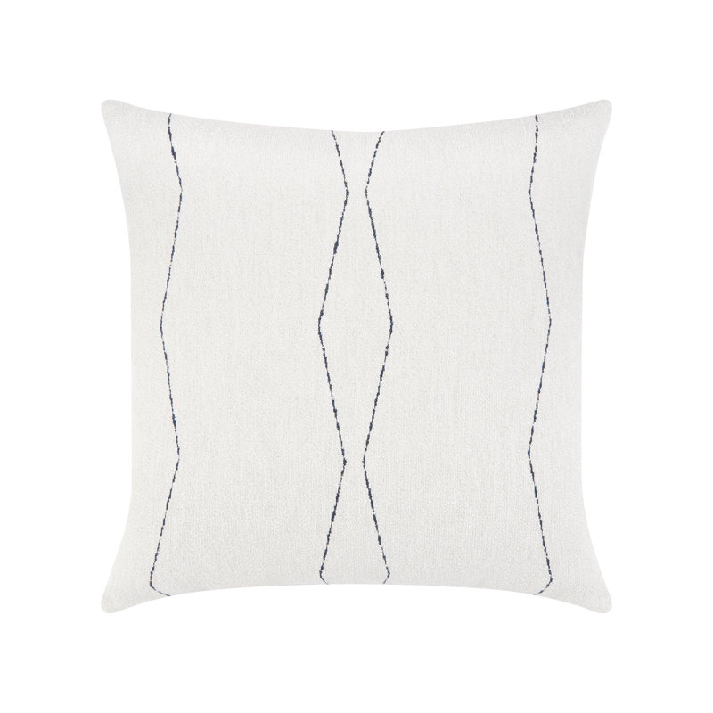 Elevated Sunbrella® Throw Square Indoor/Outdoor Pillow Cover & Insert by Elaine Smith, Ebony, 20"H x 20"W