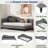 L-shaped Linen Daybed With Solid Wood Legs-201515547-201515545
