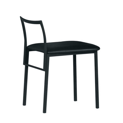 Chaise à finition noire