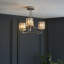 Ampelius Glass and Steel Semi Flush Mount-91062673