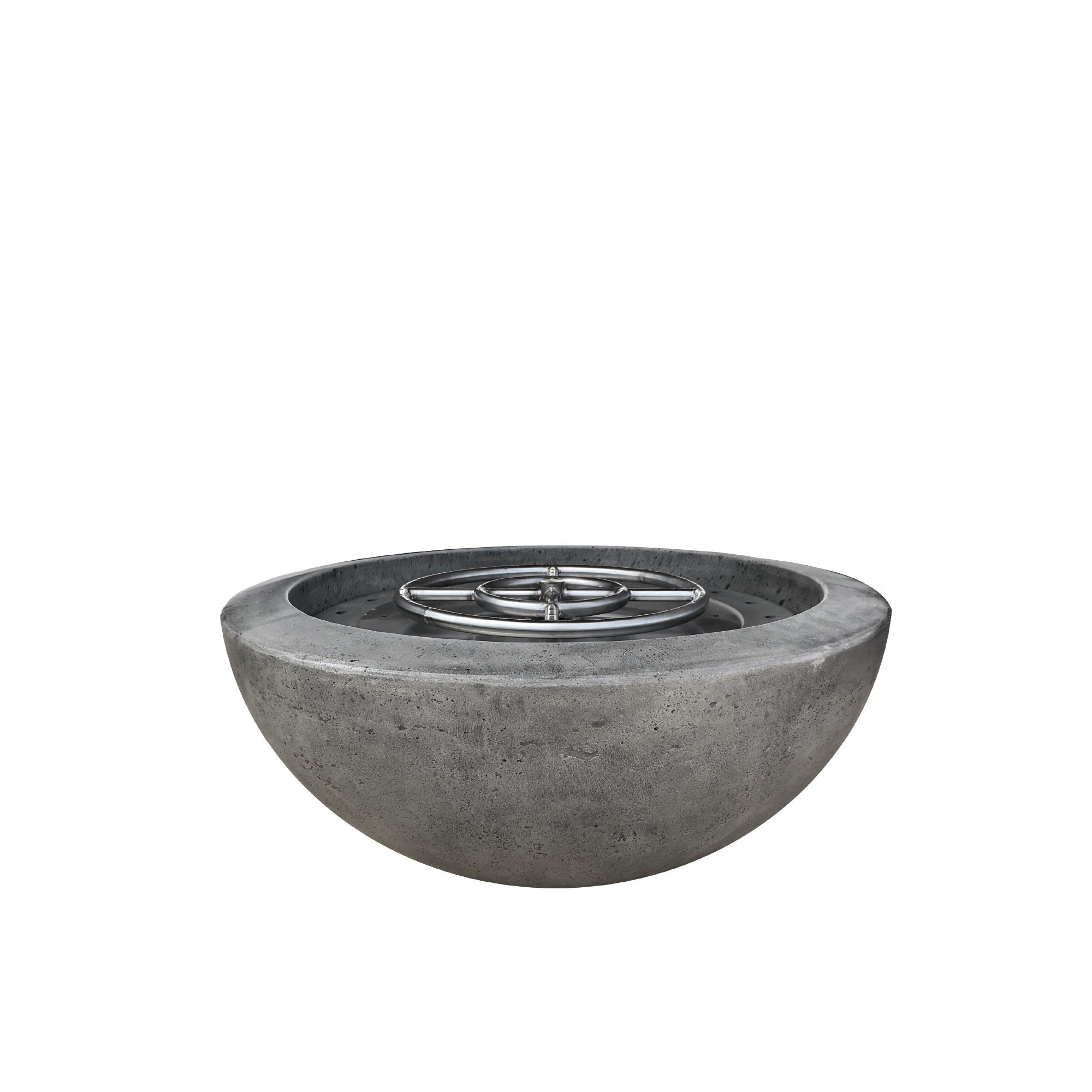 Round Fire Pit, 12" H x 29" W x 29" D, Liquid Propane