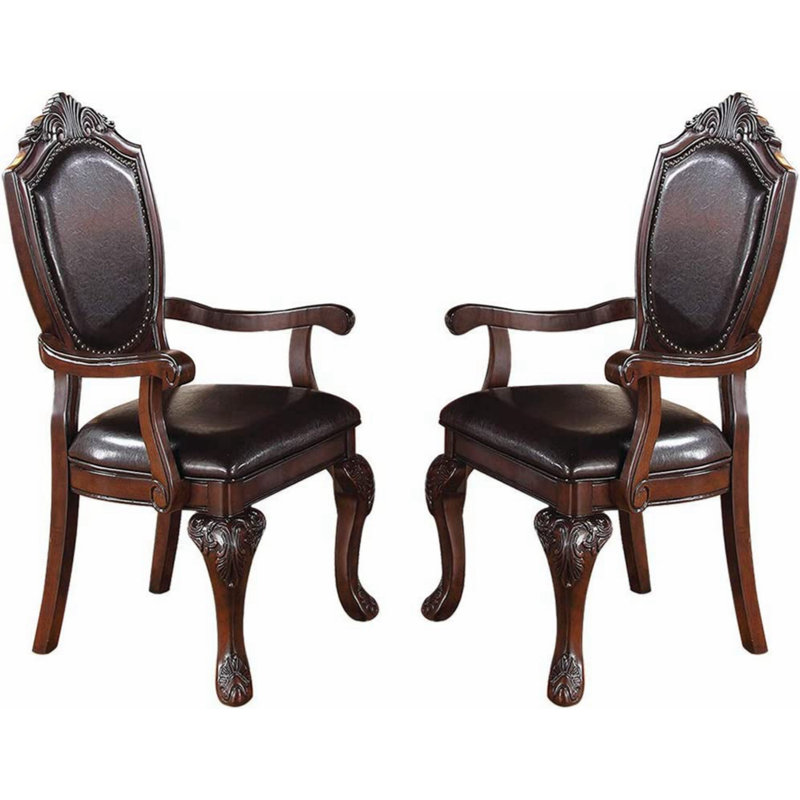 Chaise avec accoudoirs à dossier rembourré Andolin