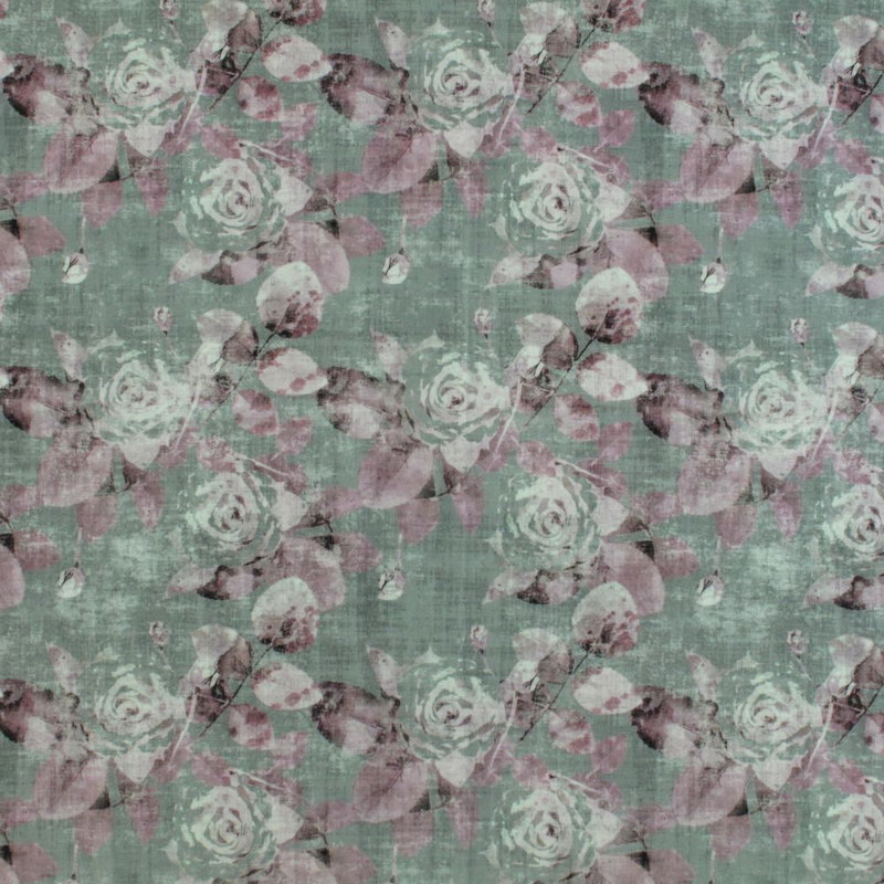 Palace 100% Cotton Fabric, Charcoal Pink