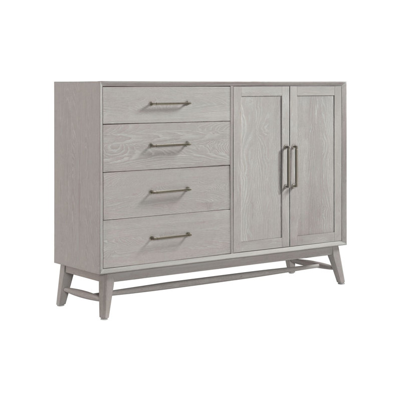 Commode pour homme 4 tiroirs Catriona, Blanc