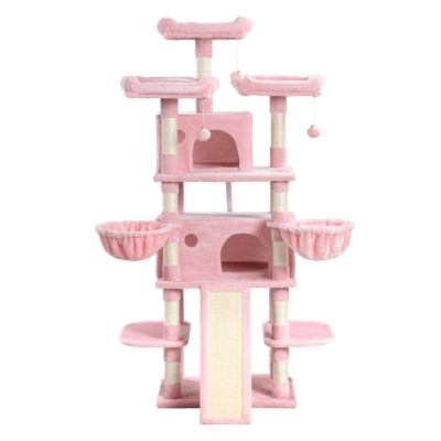  Arbre à chat à niveaux multiples avec plateformes et condos Ardle H 67 po