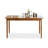Cherry Wood Color Rectangular Solid Wood Dining Table