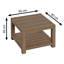 Ewalt Solid Wood Four Leg Coffee Table with Storage-627948407