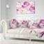 Motif floral pivoine - Coussin décoratif à imprimé floral
