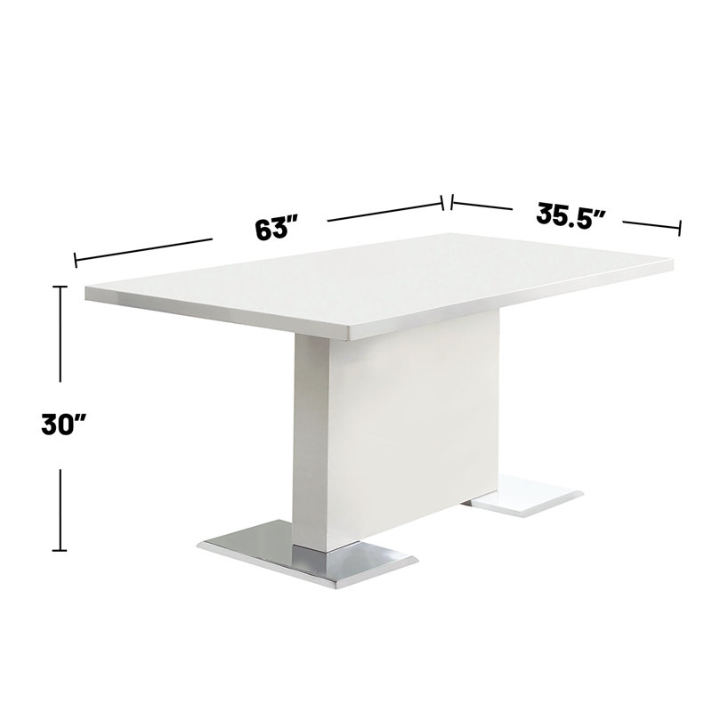 Damico 5 - Piece Dining Set, White
