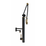 Contemporary Gantry Pulldown Faucet - 12" Articulated Spout