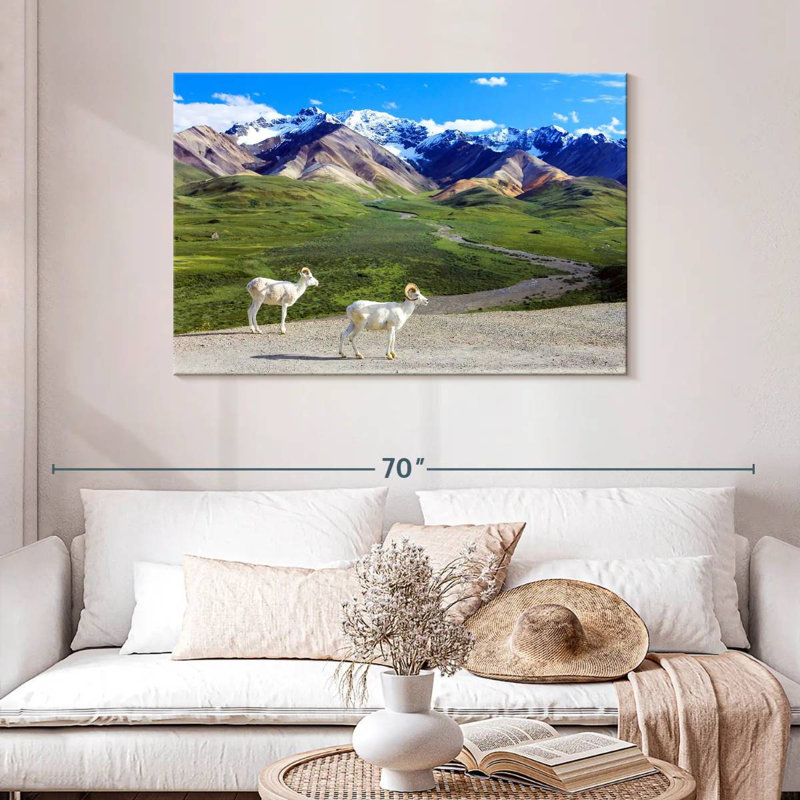 Rorry Dall Sheep In Denali, 30" H x 45" W