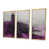 Toile avec cadre flottant or