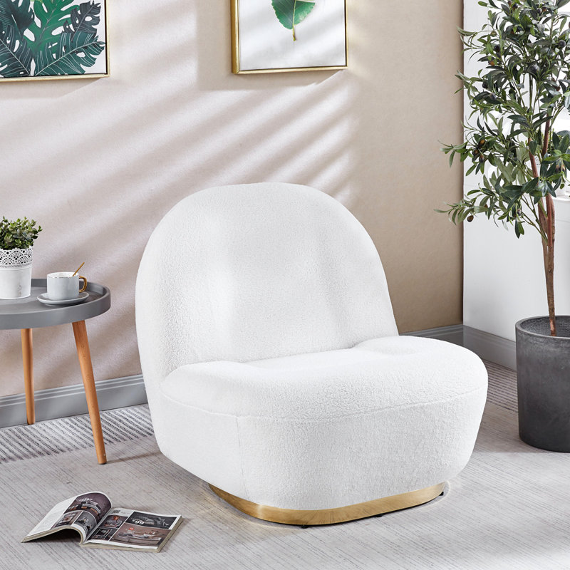 Fauteuil d'appoint pivotant Modern Velvet