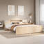 Bookcase Bed Without Mattress Solid Wood Pine-301055608