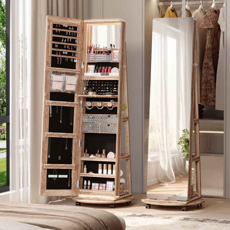 Armoire à bijoux 21,65 de large, Natural